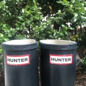Navy Hunter Original Glossy Tall Rain Boots